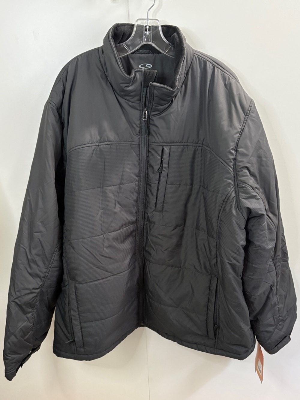 Champion Black Quilted Puffer Jacket with Zip Pockets